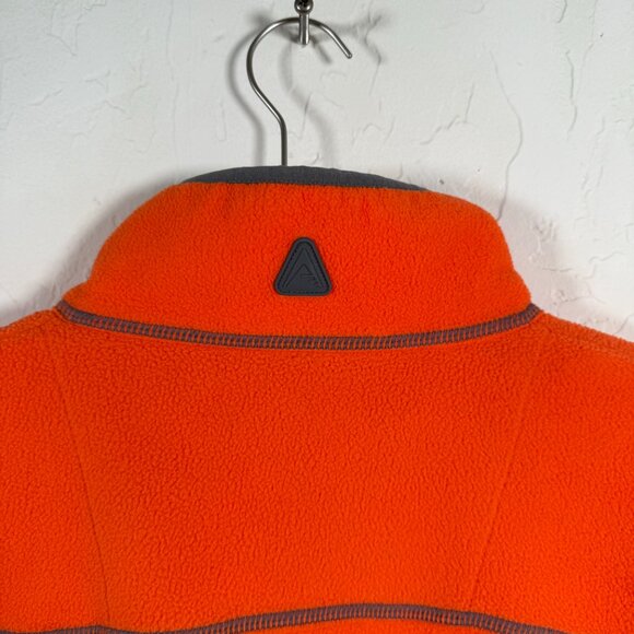 Antigua Orange Mock Collar Ice Quarter-Zip Long Sleeves Pullover Jacket Size L - Picture 5 of 11
